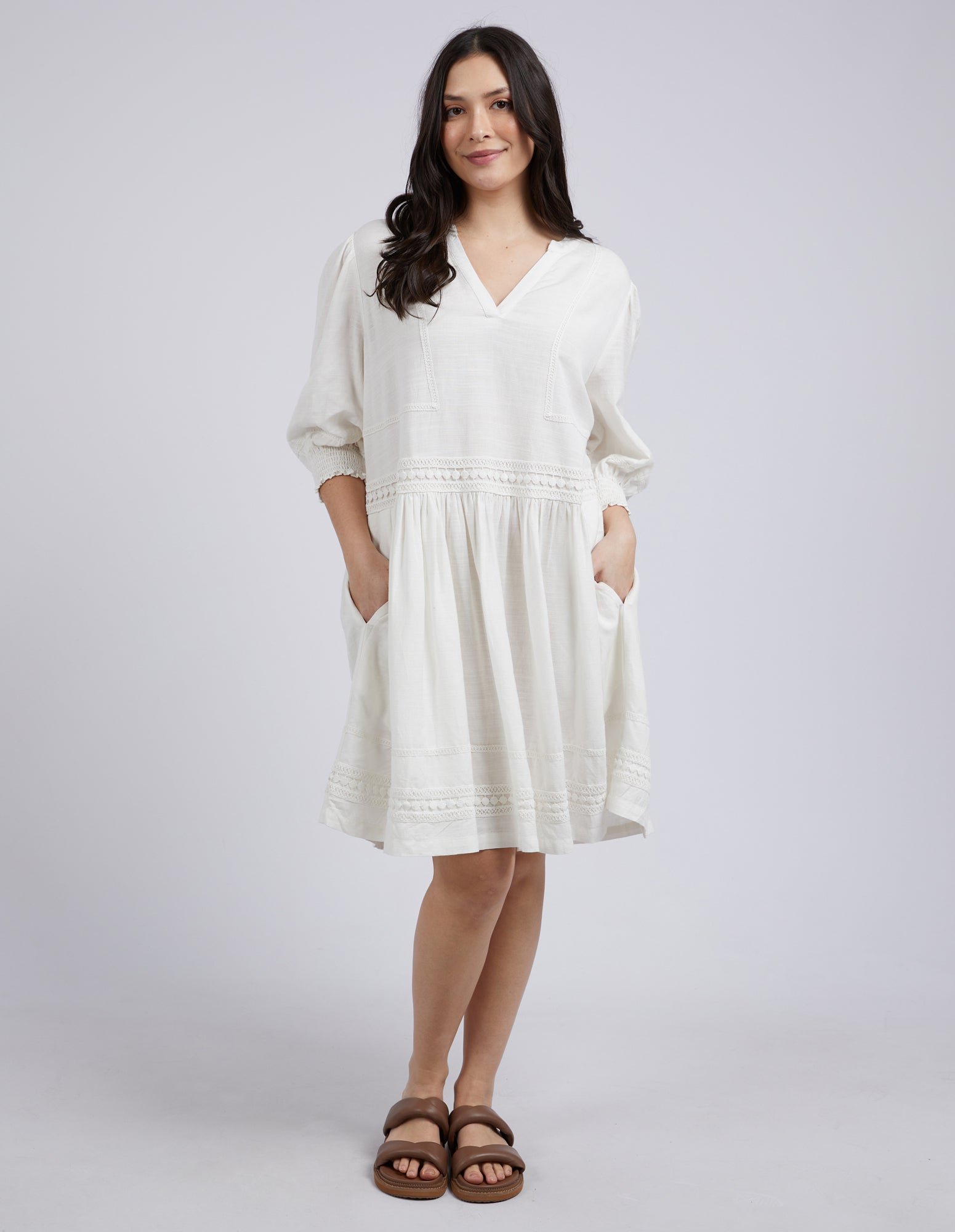 Elm Market Dress - Pearl