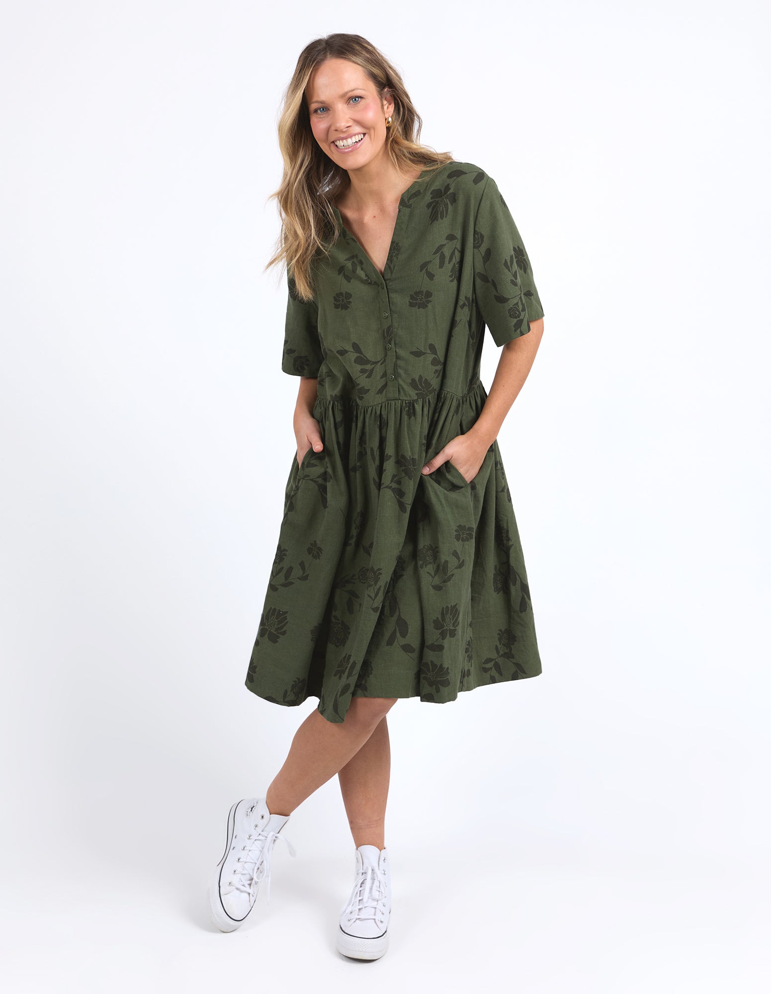 Elm Bramble Dress - Clover