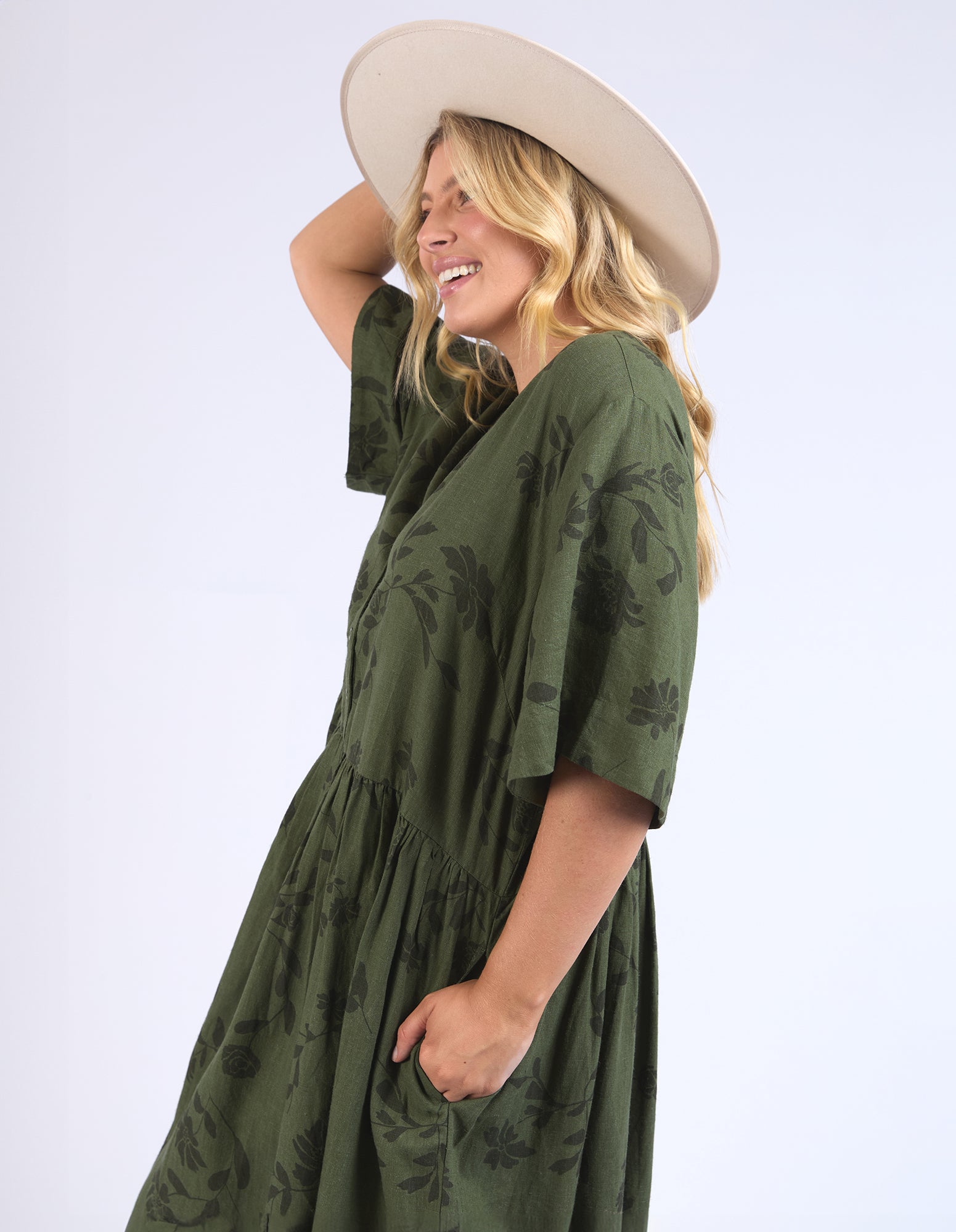 Elm Bramble Dress - Clover