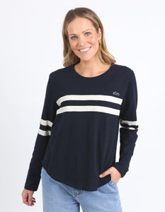 Elm Adora Long Sleeve Tee - Navy