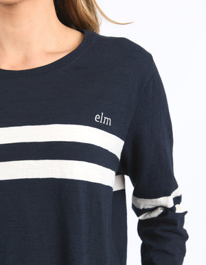 Elm Adora Long Sleeve Tee - Navy