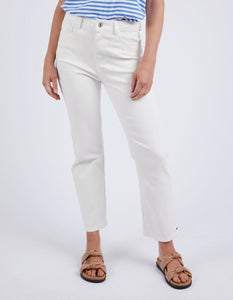 Elm Ada Straight Leg Jean - Vintage White