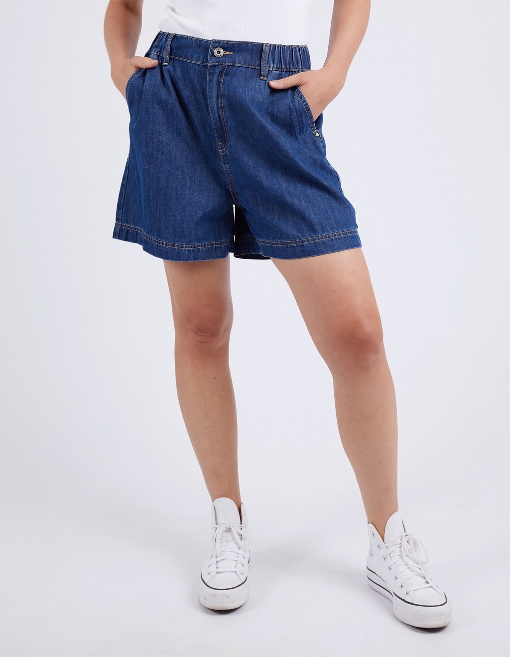 Elm Matilda Denim Short - Dark Blue