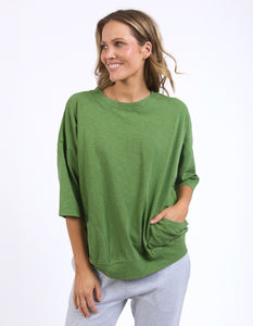 Elm Mazie Sweat - Cedar Green