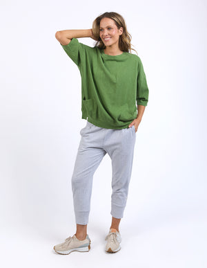 Elm Mazie Sweat - Cedar Green