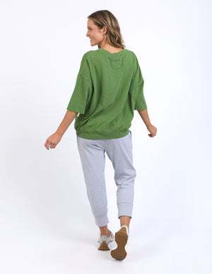 Elm Mazie Sweat - Cedar Green