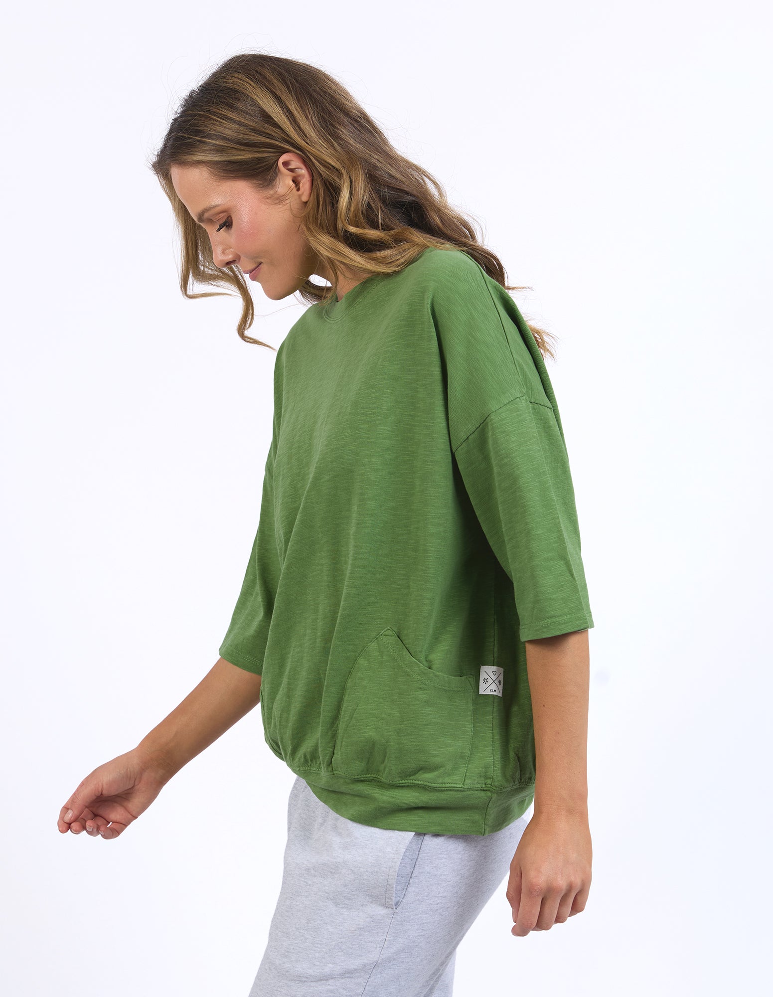 Elm Mazie Sweat - Cedar Green