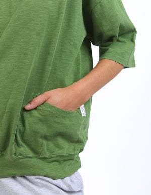 Elm Mazie Sweat - Cedar Green