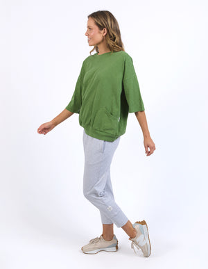 Elm Mazie Sweat - Cedar Green