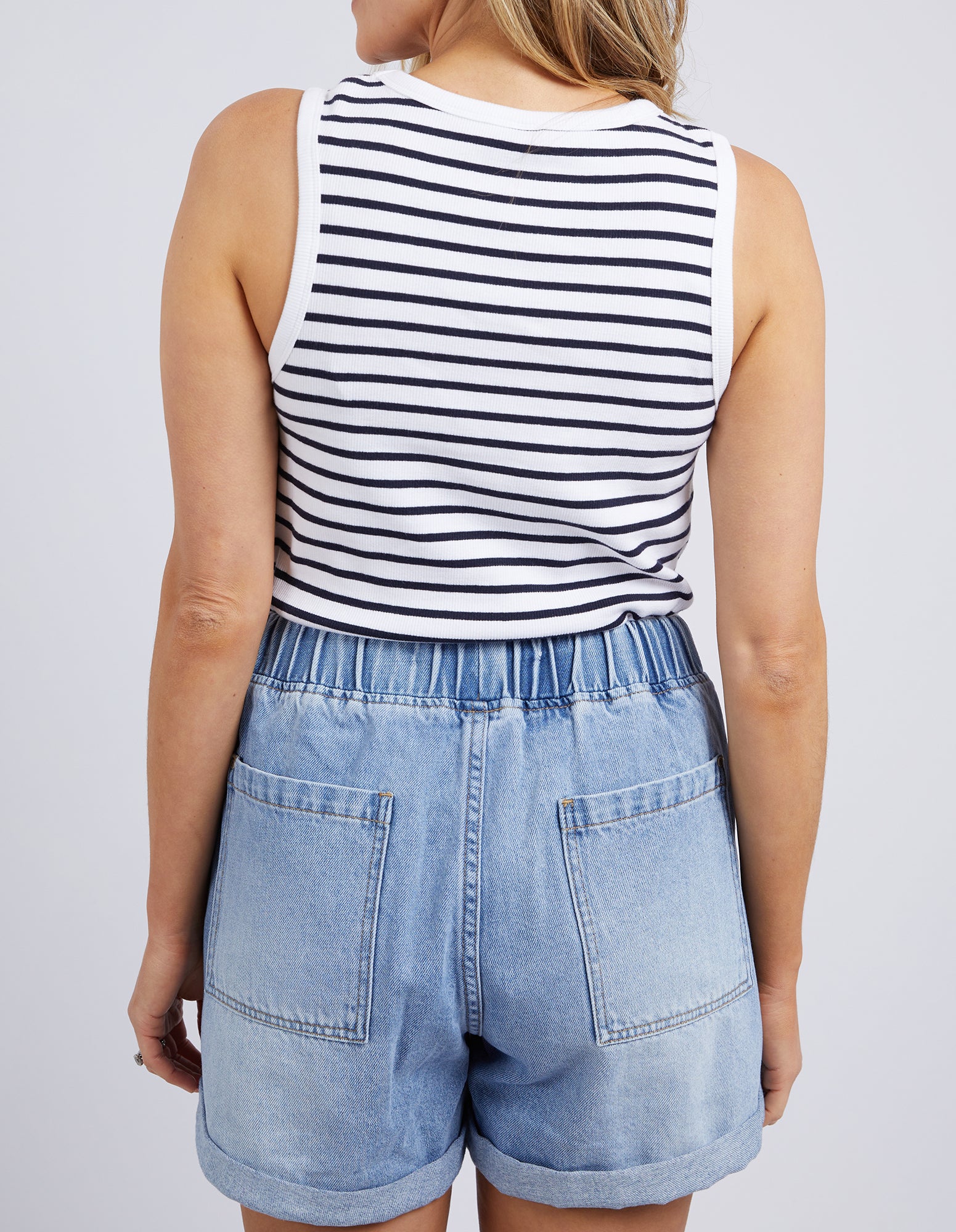 Elm Indra Stripe Tank - Navy Stripe