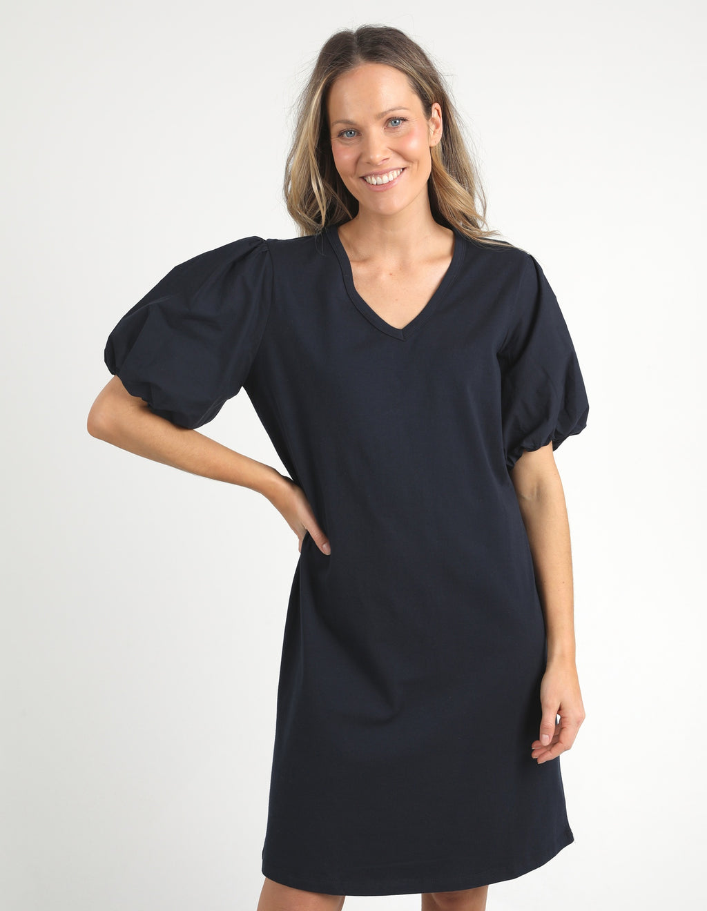 Elm Joy Dress - Navy