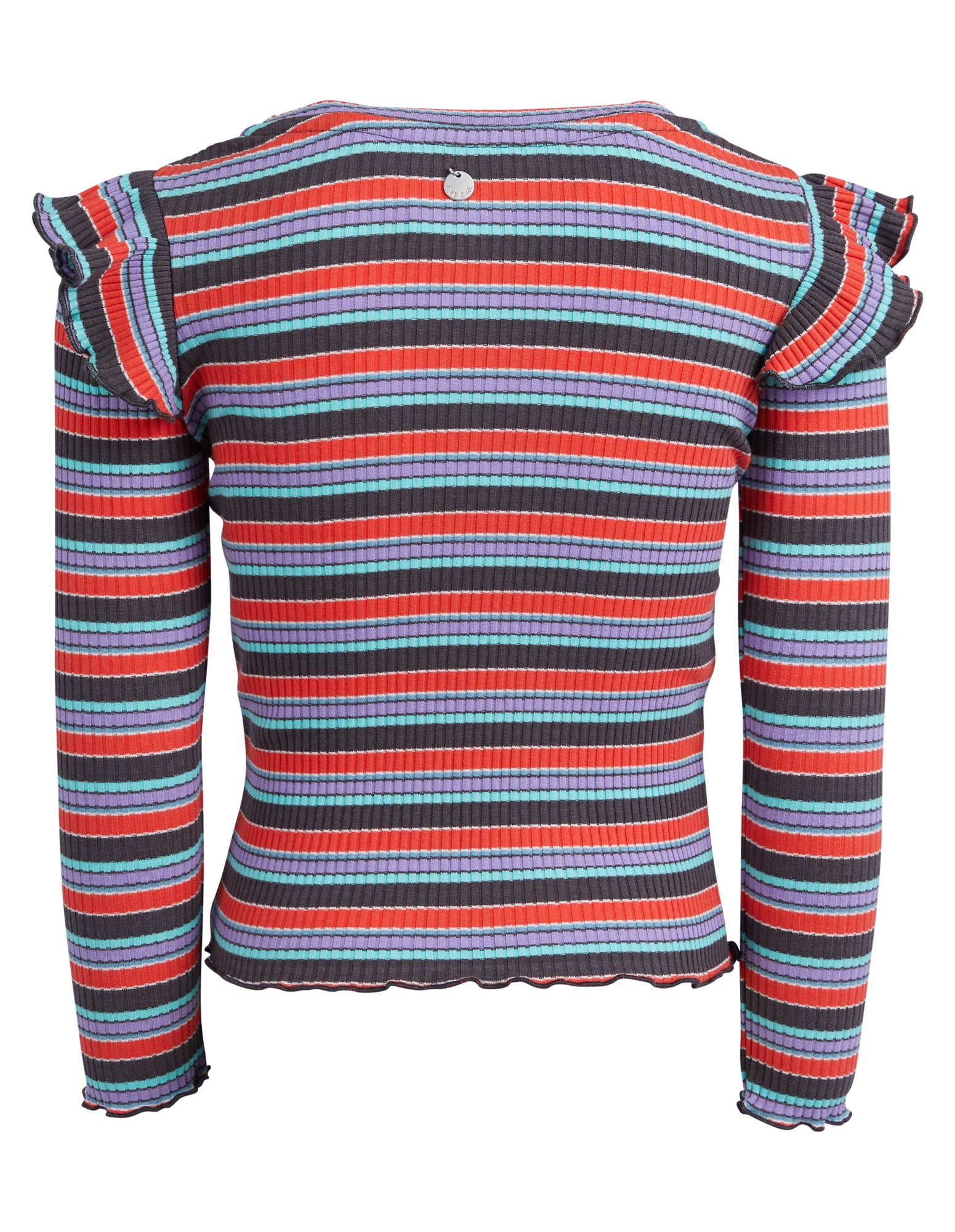 Eve Girl Junior Allsorts LS Rib Tee - Stripe