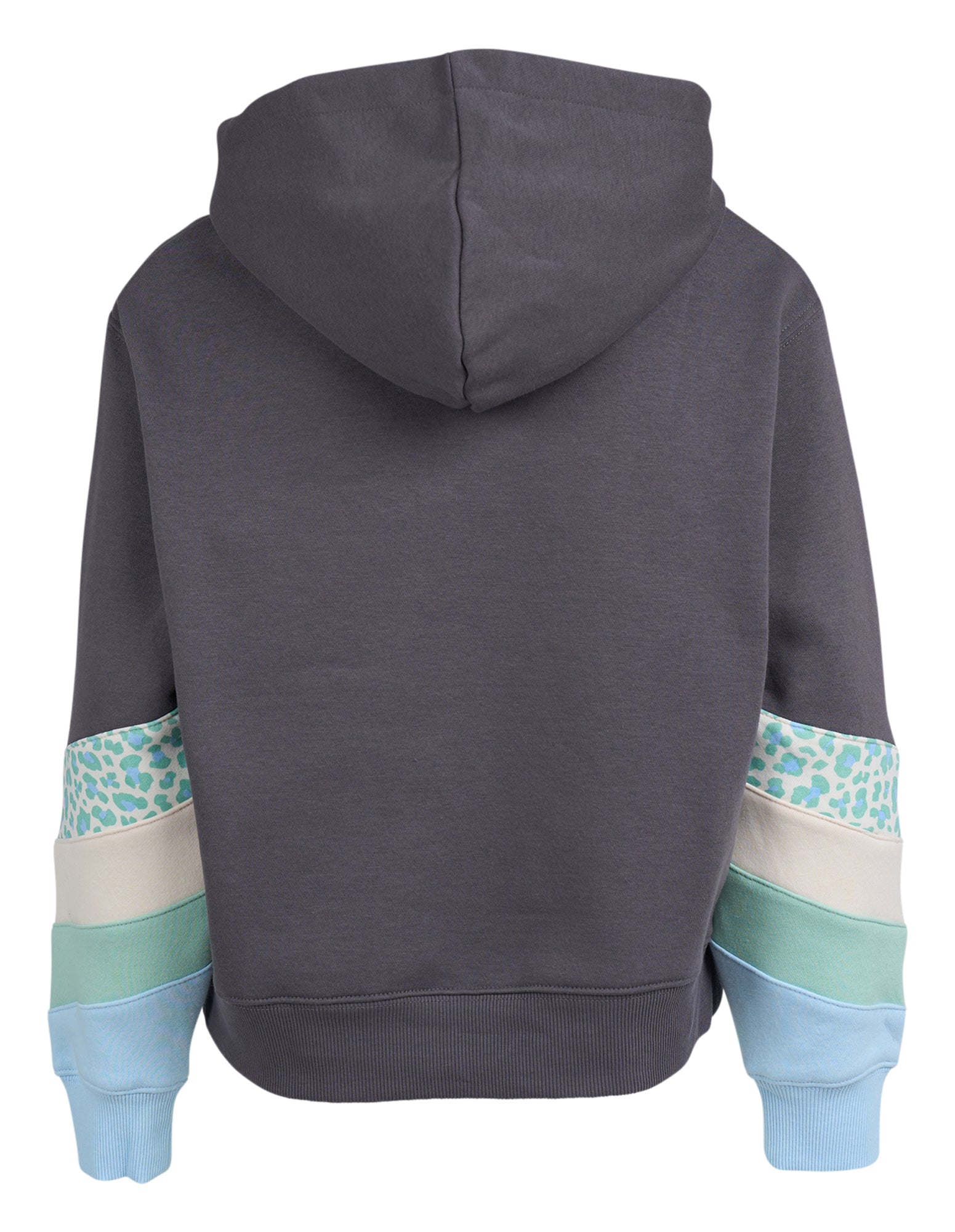 Eve Girl Tween  League Panel Hoodie - Charcoal