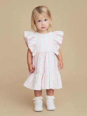 Huxbaby Jewel Check Dress - Multi