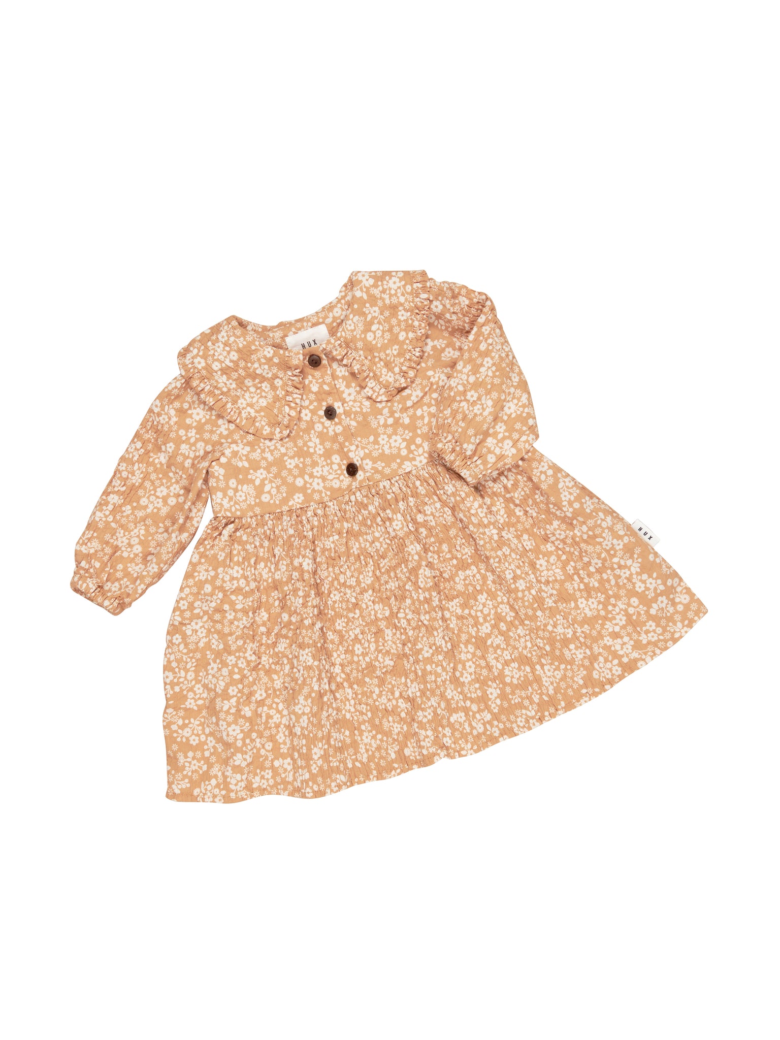 Huxbaby Floral Warm Glow Collar Dress