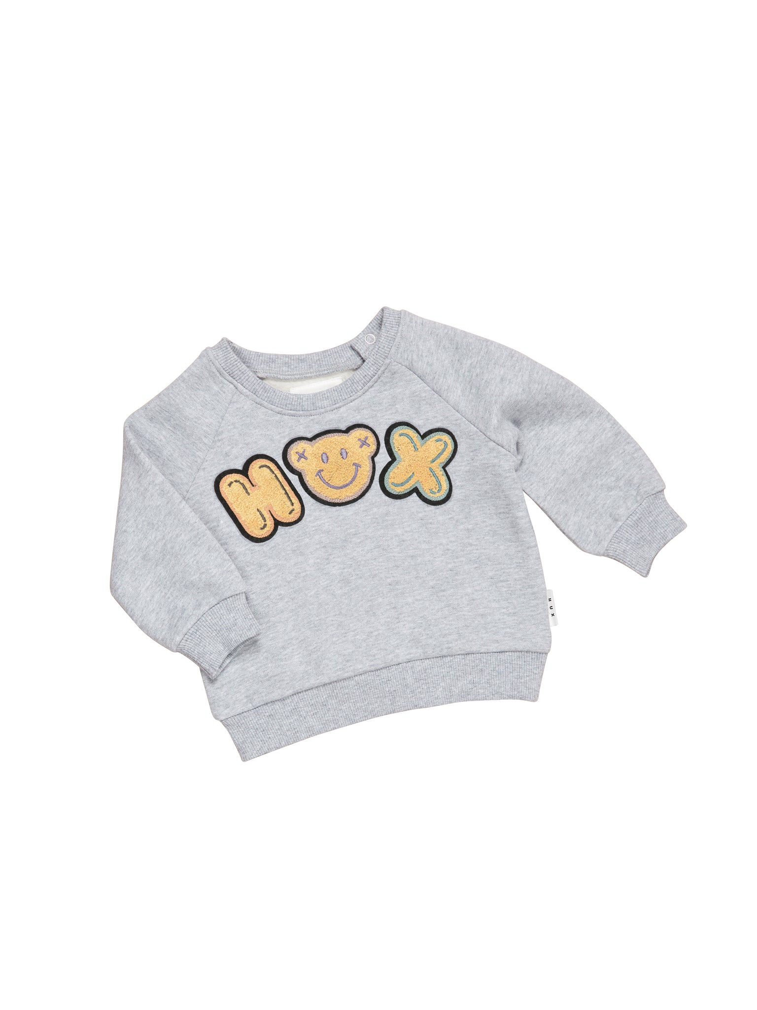 Huxbaby Hux Badge Sweatshirt - Grey Marle