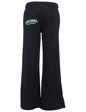 Eve Girl Tween Academy Flare Track Pant - Black