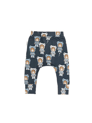 Huxbaby Astro Bear Drop Crotch Pant - Print