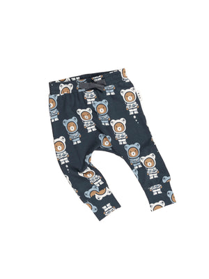 Huxbaby Astro Bear Drop Crotch Pant - Print