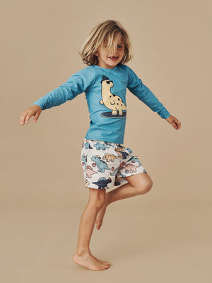 Huxbaby Surfin' Dino Rashguard - Wave