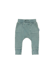 Huxbaby Pocket Drop Crotch Pant - Vintage Slate